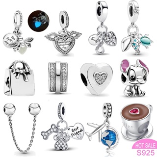 Berloque Prata 925 Separador Vagalume Pingentes Charme Firefly Luminosa Encantos Amuletos Clássicos em Oferta na Shopee