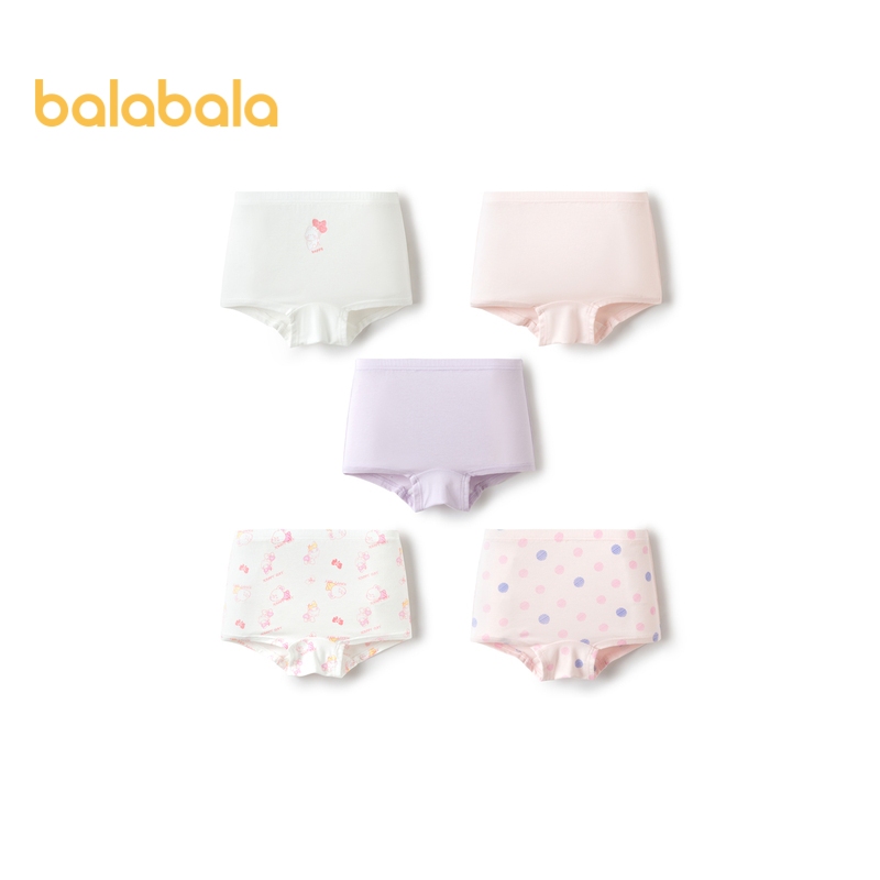 balabala Meninas Crianças Roupa Interior 2026 Shorts Boxers De Algodão Cuecas De 5 Pacotes Para Macios Confortáveis A Es
