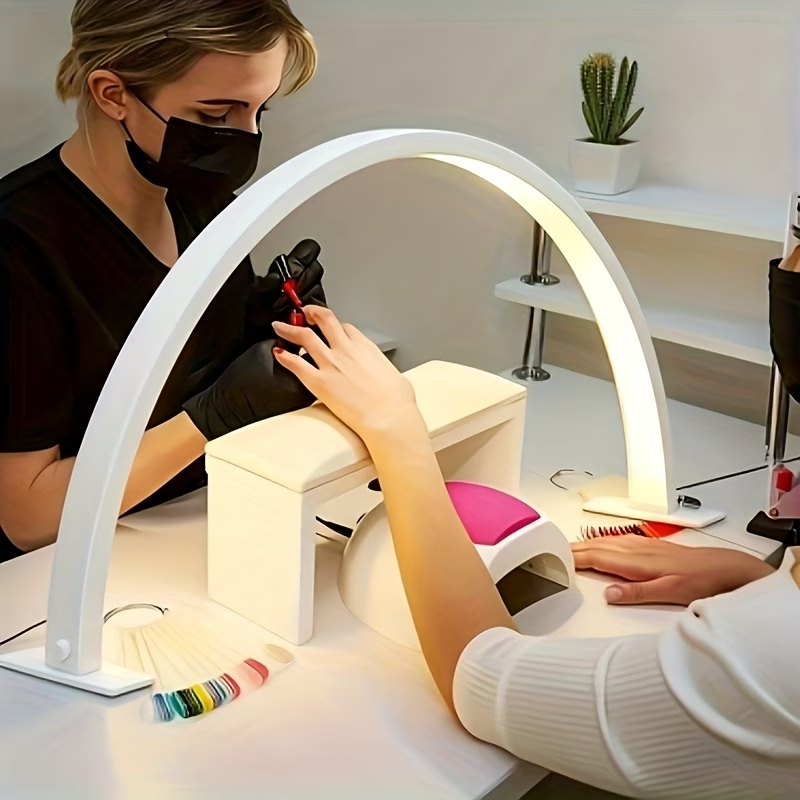 Luminária Led Meia Lua de Mesa Ring Light Estética e Manicure