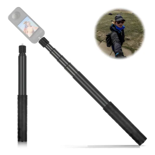 Bastão De Selfie Para Insta360 120cm Original 2023 Um X2 X3 PretoInsta X4 X3 À Prova De Alto-Falante X Sem Fio GO 3S 3 2