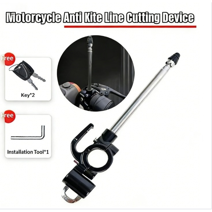Antena Corta Pipa Anti Cerol Pipa Moto Com Trava De Capacete Do Guidão Em 6 Estágios Universal em Oferta na Shopee