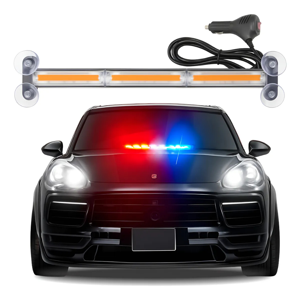 Giroflex Led Polícia Strobo Giroled Azul Vermelho Branco