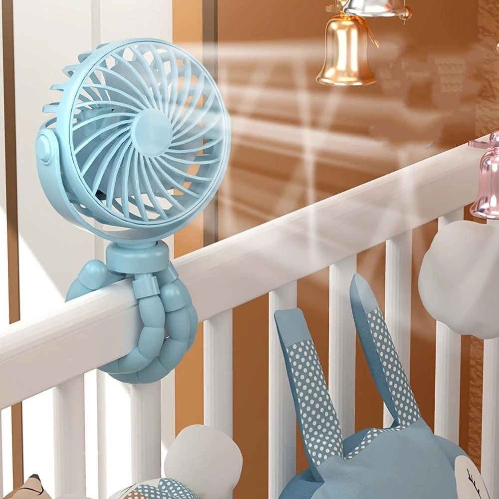 Ventilador De Resfriamento Portátil Polvo USB Recarregável Minifan Silencioso Tripé De 3 Velocidades em Oferta na Shopee