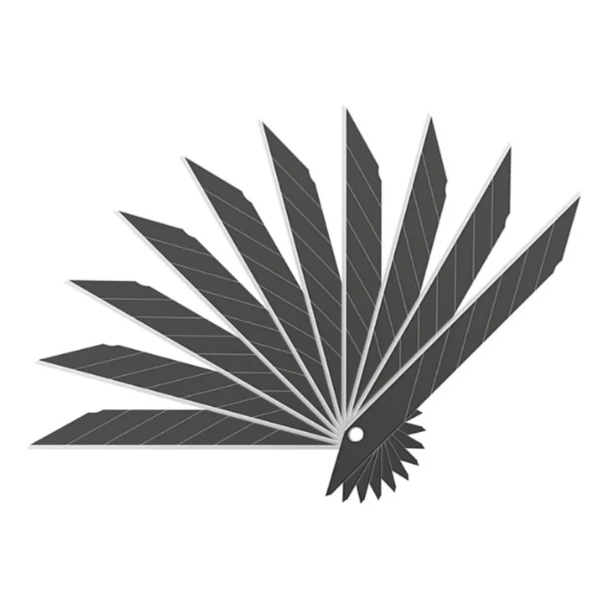 100 Pcs Lâminas 30 Graus Black Aço Carbono Estilete 9mm em Oferta na Shopee