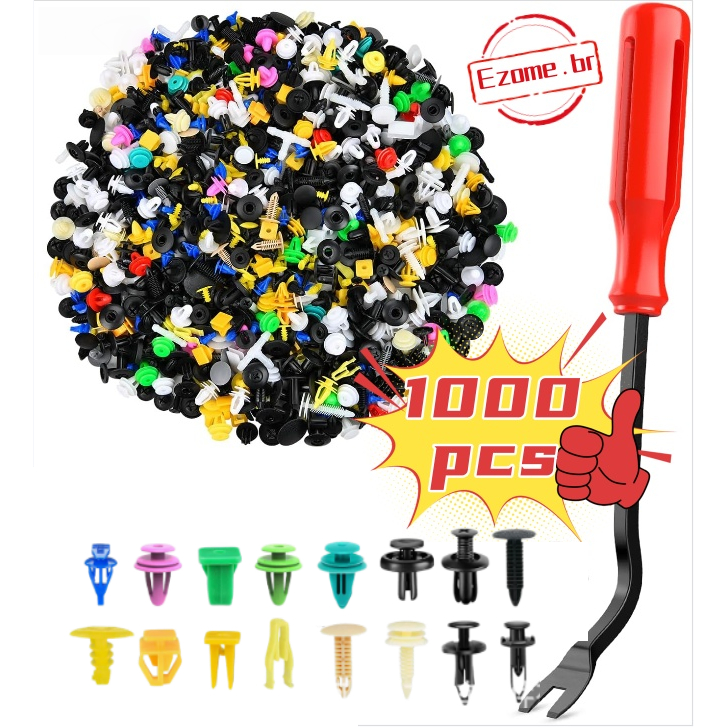 1.000pcs corpo do carro plástico prendedor de carro acessórios clipe pinos rebites Kit pára-choques