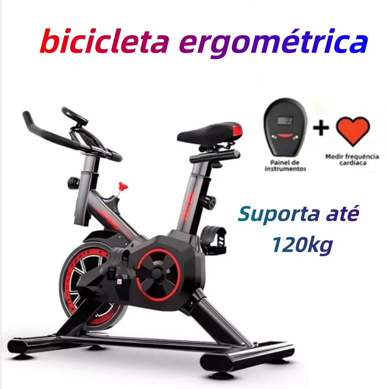 Bicicleta Bike Ergometrica Spinning Detecção De Frequência Cardíaca Academia Fitness Profissional 120kg