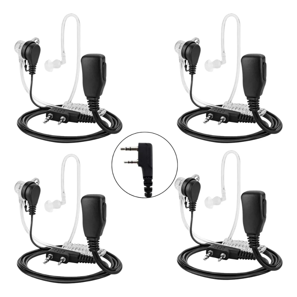 Combo 4 Fones De Ouvido Para Rádio Baofeng 777s Promoção + Nf