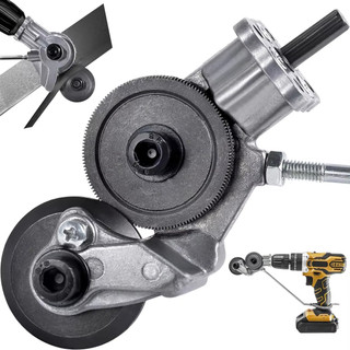 Adaptador De Corte Para Parafusadeira Furadeira Cortar Chapa Calhas Metal Alumínio Conect…
