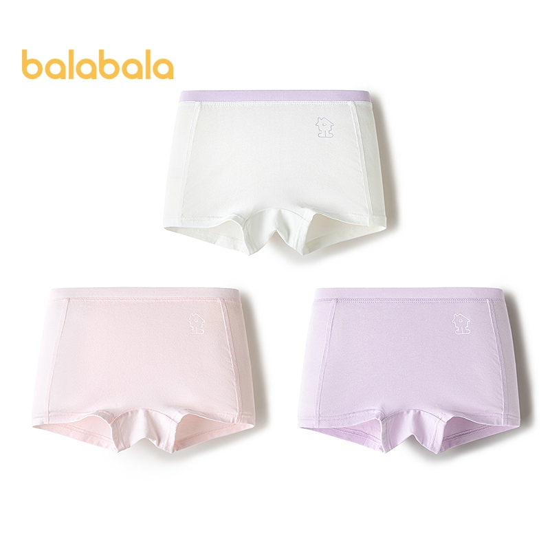 balabala Roupa Íntima Para Meninas Bebês 2026 Boxers Shorts De Algodão Cuecas De 3 Pacotes Macios E Confortáveis Uso Diá