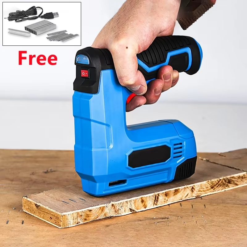 Nailer elétrico sem fio 2 em 1 nailer/gravador madeira multiferramenta pistola grampeador de unhas