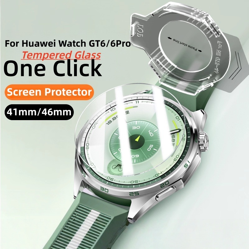 Vidro Temperado De Fácil Instalação Com Um Clique Para Huawei Watch GT 6 5 Pro 4 Protetor De Tela À Prova De Poeira GT6
