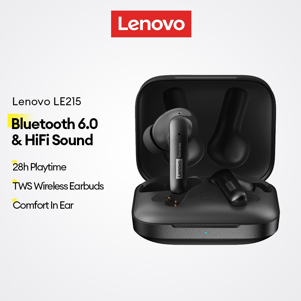 Fones De Ouvido Bluetooth Lenovo LE215 E Sem Fio TWS Com V6.0 Som HiFi Mais 28h De Reprodução em Oferta na Shopee