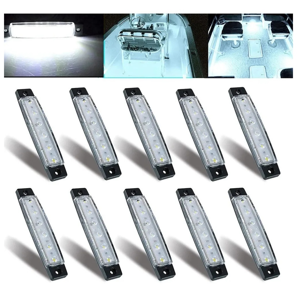 10 Unidades De Luzes De Barco Marinho, Interior De Barco Imp