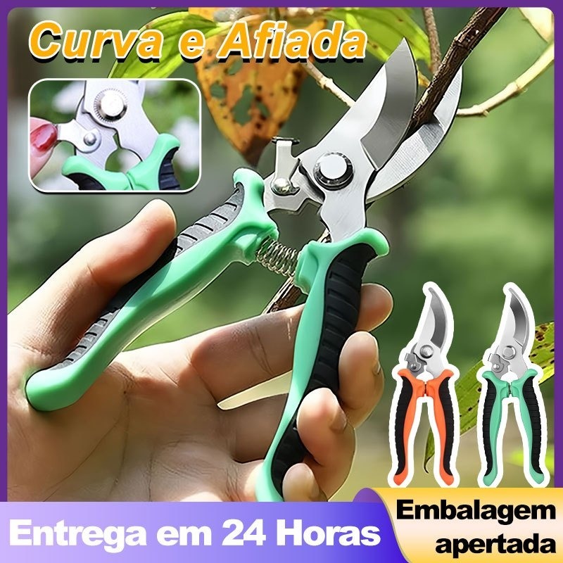 Tesoura de Poda Tesoura Aço inoxidável Super Afiada para Jardinagem Floricultura Antiderrapante em Oferta na Shopee