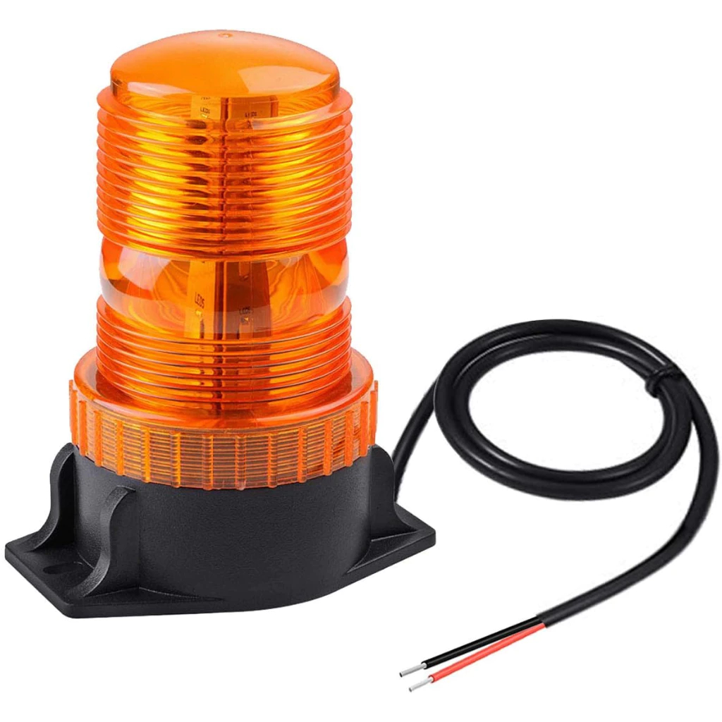 Giroflex Led 12v 24v Âmbar Empilhadeira Máquina Universal Strobo Caminhão Guincho
