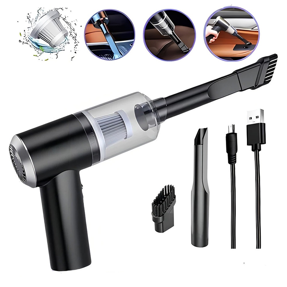 Mini Aspirador USB Portátil – Sucção Poderosa , Multifuncional Para Carro E Casa