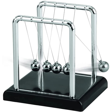 Pêndulo de Newton Enfeite Decoração p/ Sala Escritório Balance Balls13,5cm