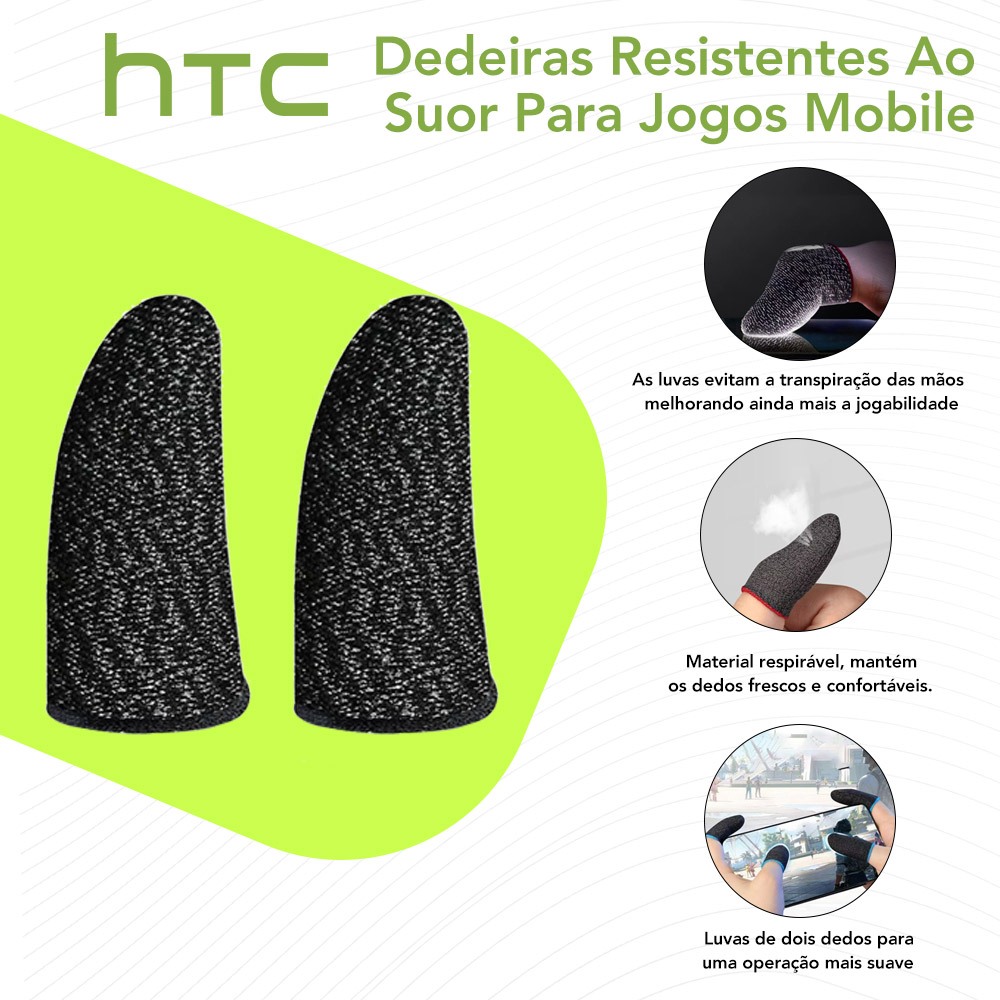 Conjunto De Capa De Dedo Anti-Suor , Suporta Toque Respirável , Para Jogos , À Prova De , Terno De Jogo Móvel em Oferta na Shopee