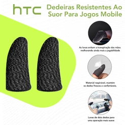Conjunto De Capa De Dedo Anti-Suor , Suporta Toque Respirável , Para Jogos , À Prova De , Terno De Jogo Móvel