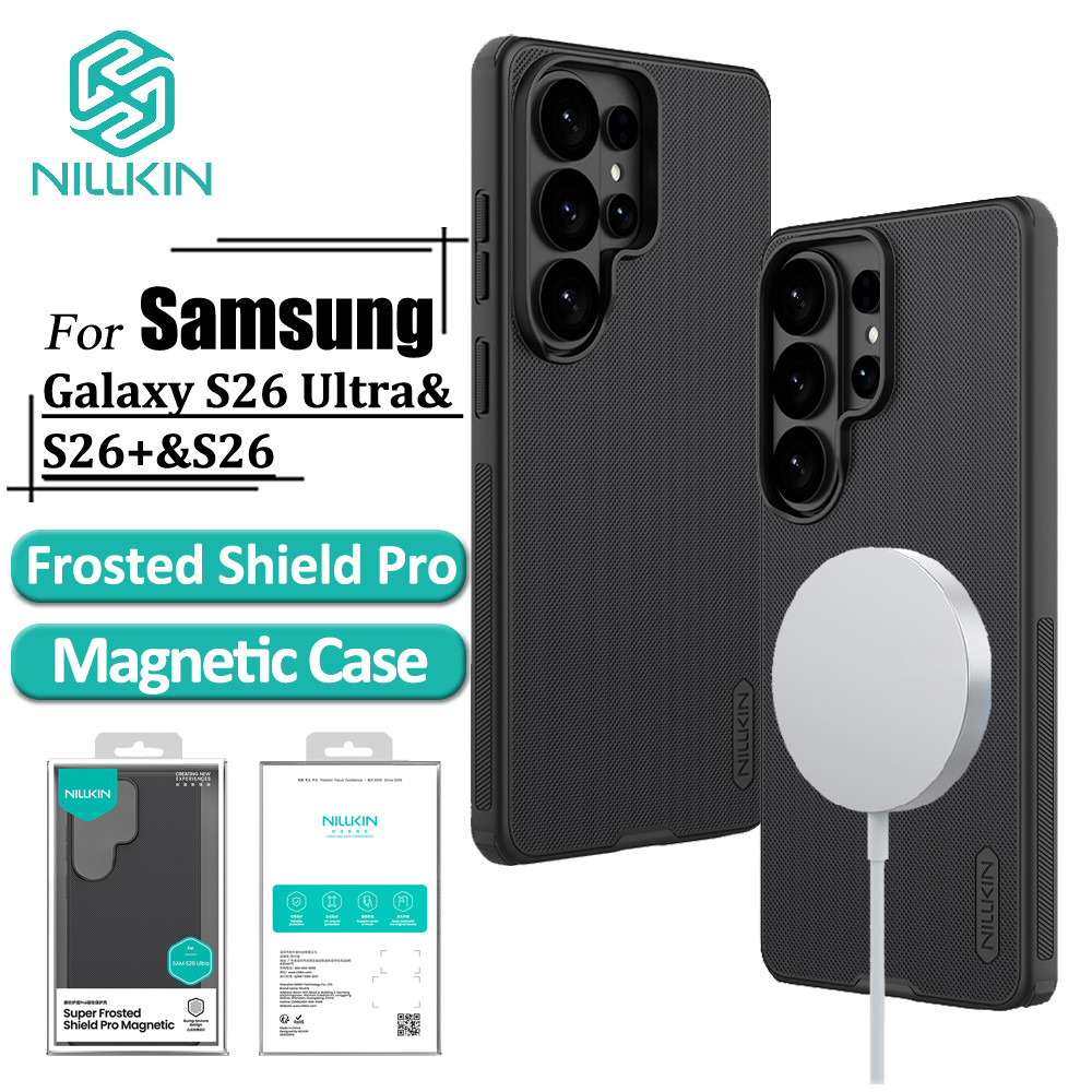Nillkin Samsung Galaxy S26 Ultra S26 + S26 Phone CasePC + TPU + Metal Magnético À Prova De Choque Airbag Anti-Impressão em Oferta na Shopee
