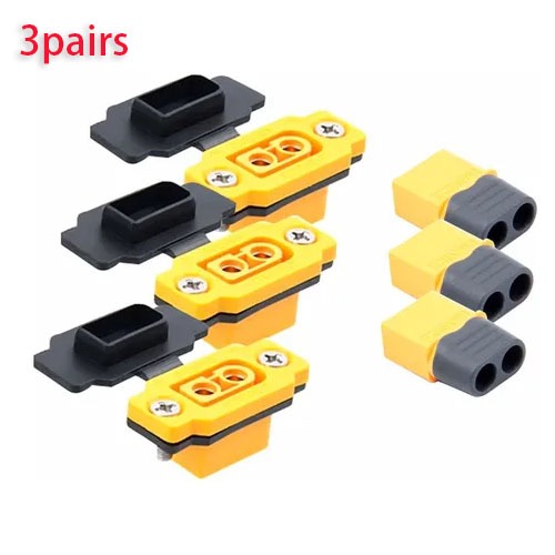 Conectores De Alimentação Xt60e-f E Xt60-m Macho/Fêmea 3 Pares