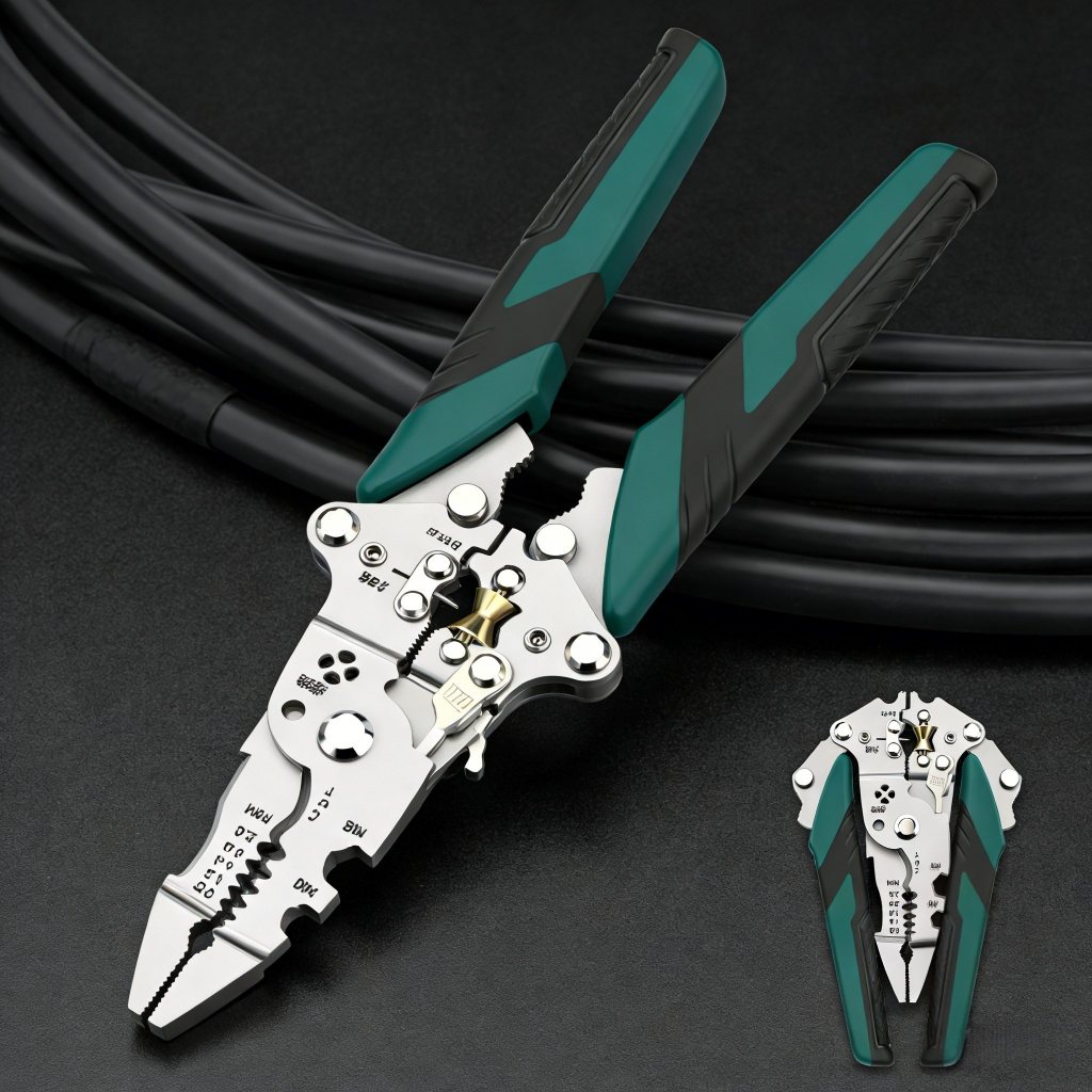 Alicate Automático Decapador Crimpador Eletricista Descacador Fios Decapador Fio Automático 18 Em 1 em Oferta na Shopee