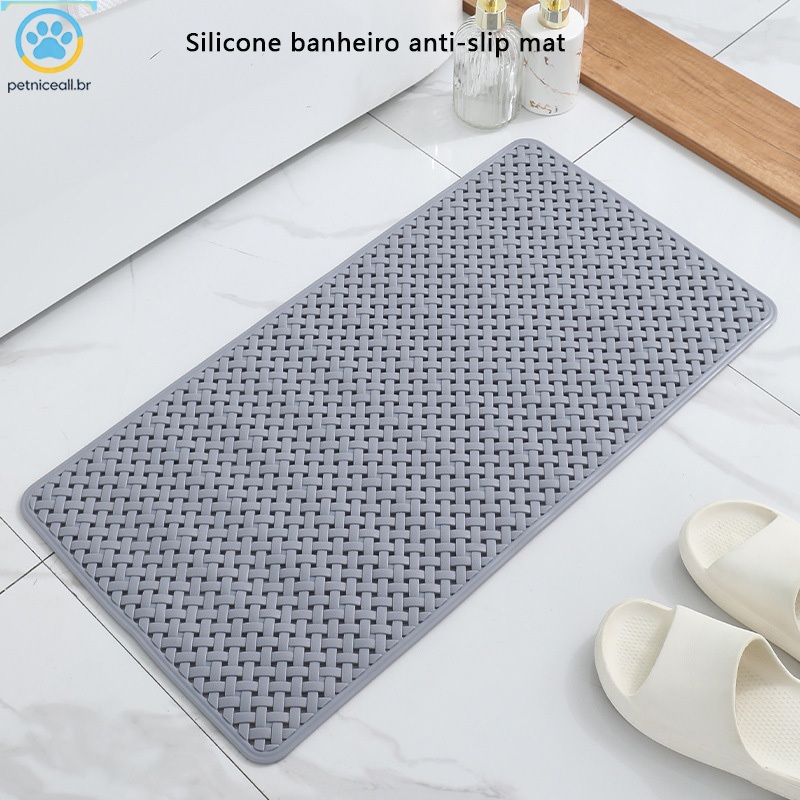 Tapete antiderrapante para banheiro, tapete de massagem para pés de banheiro, ventosa, antiderrapante e drenagem rápida- em Oferta na Shopee