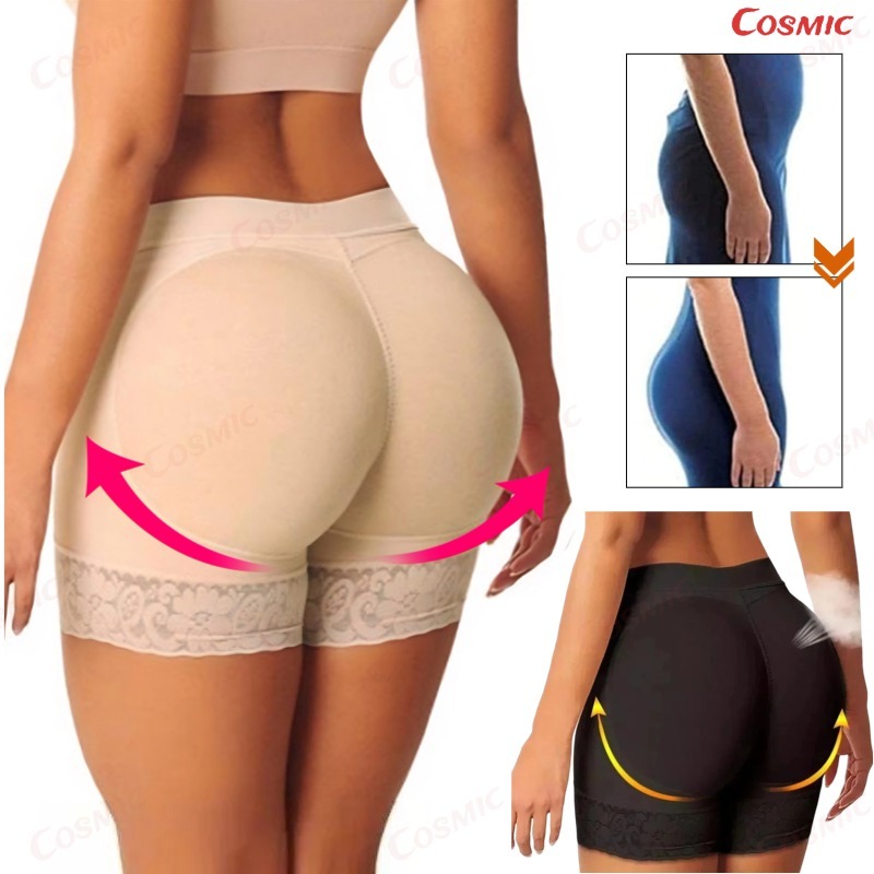 Modelador acolchoado para levantamento de bumbum para mulheres - Calcinha modeladora para realce de fourril e bumbum-CO