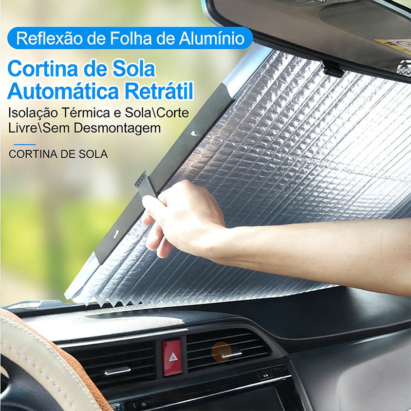 Protetor Solar Para Parabrisa de Carro e Caminhão Quebra Sol Painel Tapa Sol Proteção Vidro Universal em Oferta na Shopee