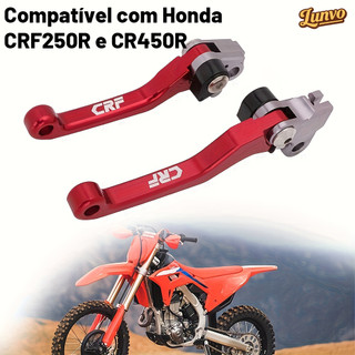 Manete retrátil CRF 230f 250f 300f Vermelho Embreagem + Freio Moto Trilha Enduro