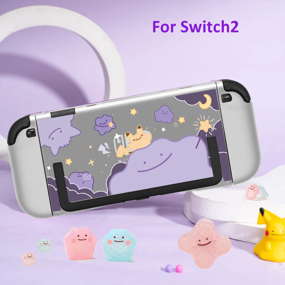 Capa Protetora Para Nintendo Switch 2 De base De Carregamento NS2 Tampas De Aperto De Polegar