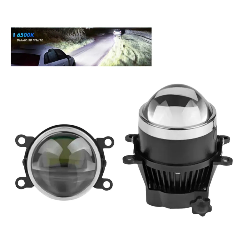 Kit De Luz De Nevoeiro Para Projetor LED , Biled De 3 Polegadas , Sem Erro , Lente 12/24 V , 20000 Ml , 2 Funções : Feix