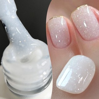 BORN PRETTY Floco De Neve Lantejoulas Gel Esmalte Branco Rosa Base Semi Permanente Top Co…