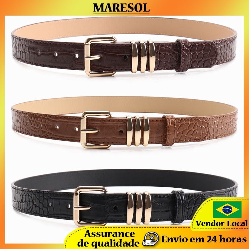 MARESOL Retro pedra padrão cinto feminino High-End sentimento três pequeno círculo cinto feminino vestido decorativo Jea