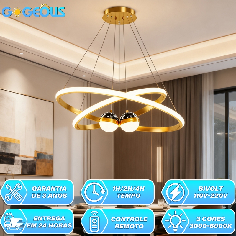 3 Cores (110V-220V) Lustre De Teto Nórdico De Luxo Lustre Para Sala De Jantar e Estar Lustre Romântico Starry Sky LED