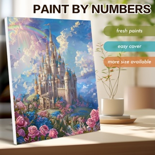 RUOPOTY Imagem Moderna Por Números Pinturas Decorativas Feitas À Mão De Pintura De Castelo Presente Exclusivo em Oferta na Shopee