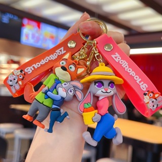 Chaveiro Zootopia Judy Nick Raposa Preguiça Pingente de Mochila Decoração Boneco Anime em Oferta na Shopee