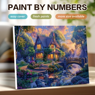 RUOPOTY Kits De Pintura Clássica Por Números , Imagem , Desenho , Cabine , Cenário , Decoração De Casa em Oferta na Shopee