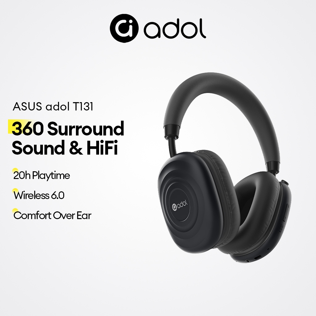 Fones De Ouvido ASUS adol T131 Wireless 6.0 Com Som Surround 360 E Reprodução De 20h Mais HiFi