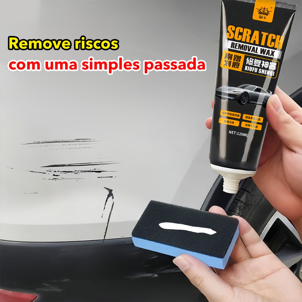 Removedor De Arranhões De Carro / Cera para Remover Arranhões / Pasta de Polimento - 120ml em Oferta na Shopee
