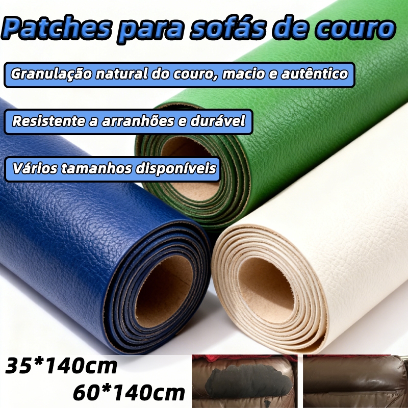 Adesivo Prático De Reparo De Couro À Prova D'água Anti Arranhões Resistente Ao Desgaste 35x140 60x140cm