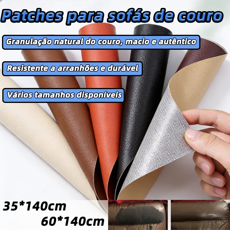 Adesivo De Reparo De Couro Acessível Para Uso Diário Anti Arranhões À Prova D'água 60x140cm