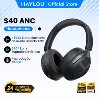 Haylou S40 ANC -50db Fone De Ouvido Sem Fio Cancelamento De Ruído Hi-Res 3D Áudio Espacial Com LDAC Bluetooth6.0 em Oferta na Shopee