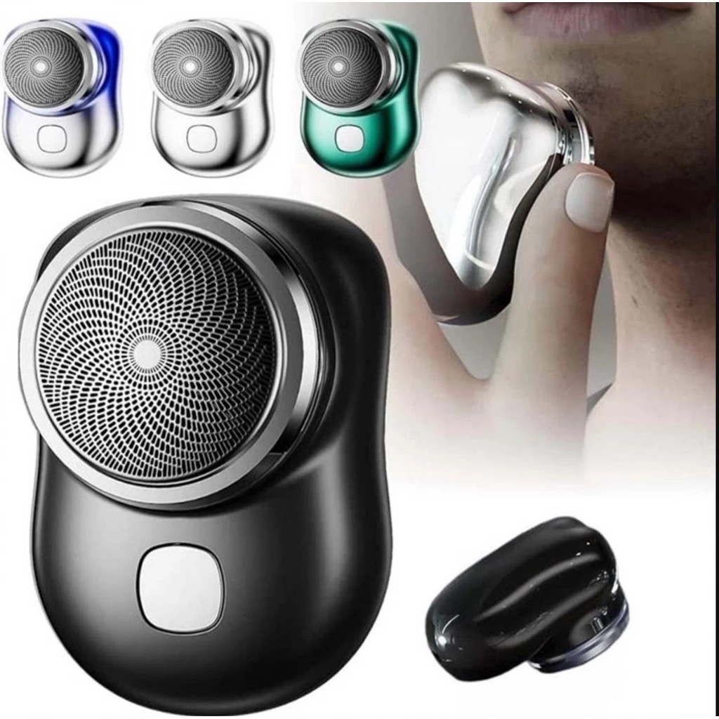Mini Barbeador EléTrico PortáTil À Prova D'áGua TIPO-C Aparador De Barba De Bolso Promoção Dupla Finalidade Tipo Bolso