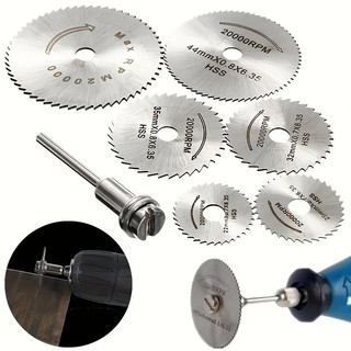 Kit Jogo Mini Serra Circular Disco Para Madeira Lamina com Adaptador Furadeira Parafusade…