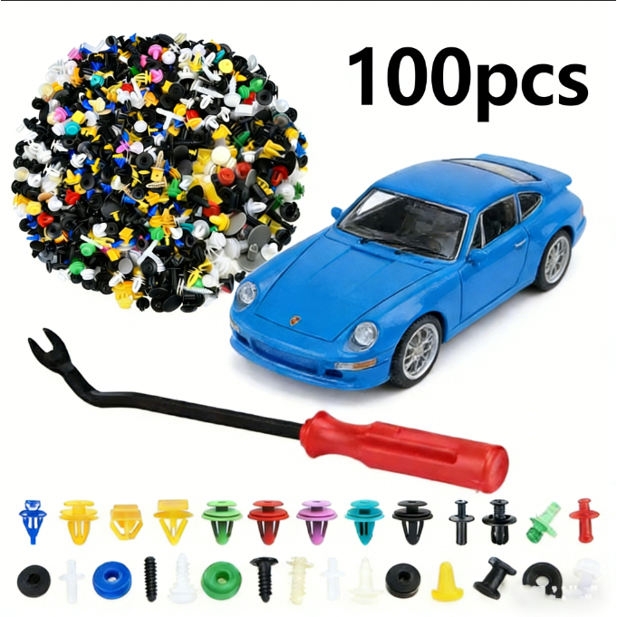 1.000pcs corpo do carro plástico prendedor de carro acessórios clipe pinos rebites Kit pára-choques