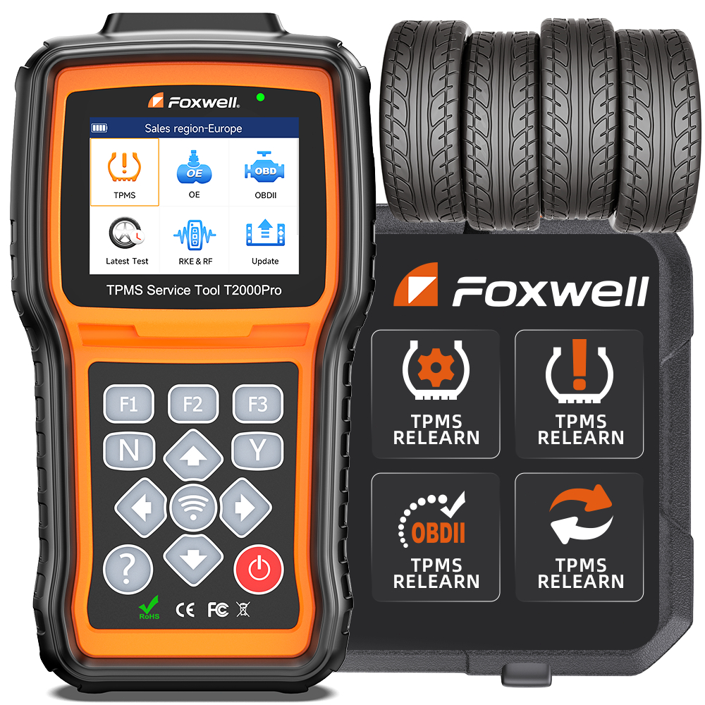 Foxwell T2000 Pro TPMS Programador E Diagnóstico De Sensor OBD2 Leitor Código Ferramentas Diagnóstico