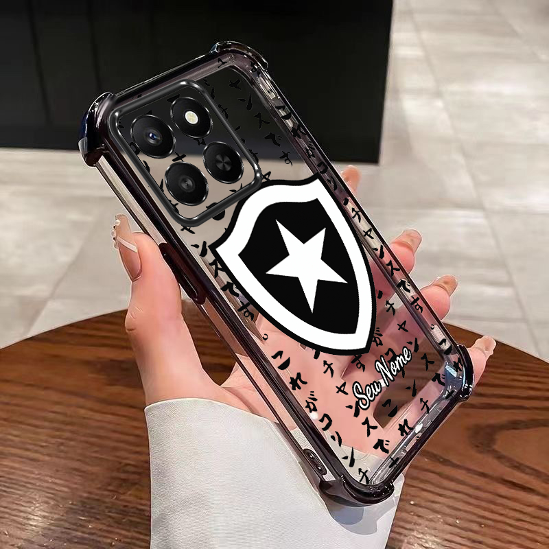 MOTO G86 G56 5G G06 Caso Nome Personalizado De Telefone Botafogo Clube Almofada De Ar Macio Capa À Prova De Choque