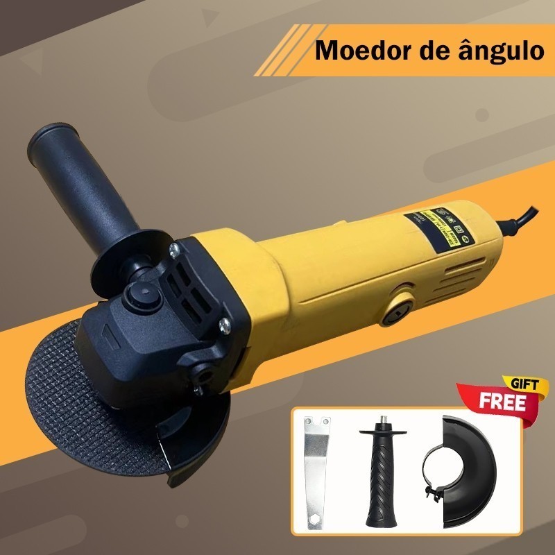 Lixadeira Esmerilhadeira Angular 4 1/2 100mm 870W 110V/220V Promocional~