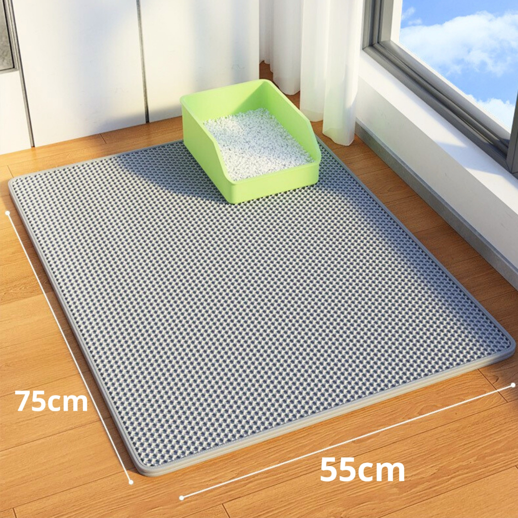 MIW Tapete Higiênico Coletor de Areia Impermeável Para Gatos Tamanho Grande Dupla Camada